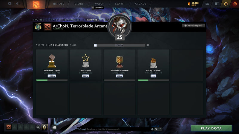 Archon V | MMR: 2948 - Behavior: 10000