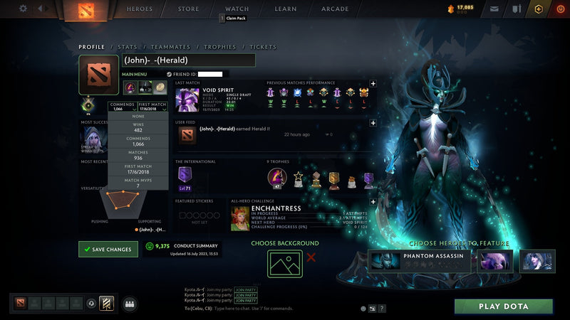 Herald I | MMR: 9 - Behavior: 9375