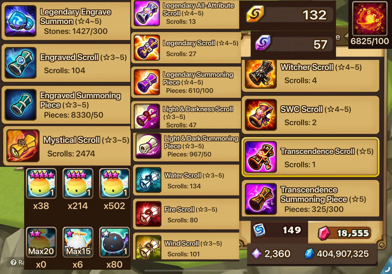 Asia 2LD - Nephthys, Salah +22nat. Bonus: 3100 scrolls, 18k crystals