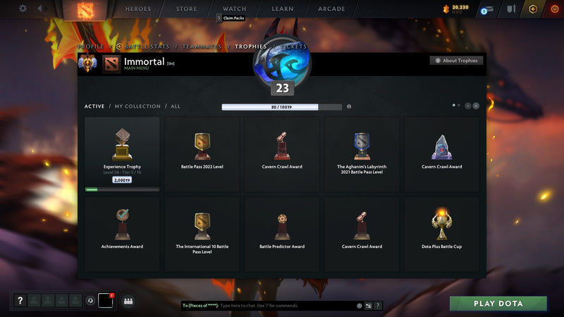 Immortal | MMR: 5581 - Behavior: 9550