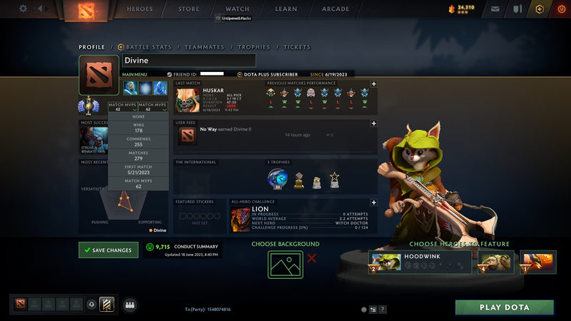 Divine I | MMR: 4779 - Behavior: 9715