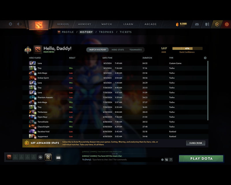 Legend I | MMR: 3027 - Behavior: 10033 - Communication: 10033