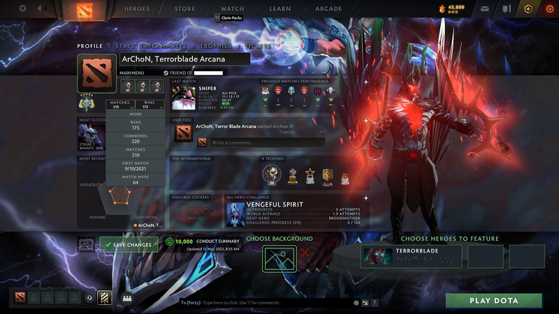 Archon V | MMR: 2948 - Behavior: 10000