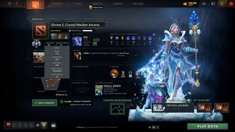 Divine V | MMR: 5501 - Behavior: 10000