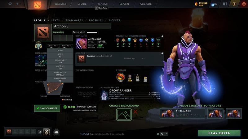 Archon V | MMR: 2932 - Behavior: 10000