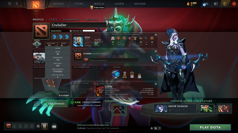 Crusader V | MMR: 2166 - Behavior: 9936