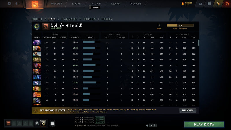 Herald I | MMR: 9 - Behavior: 9375