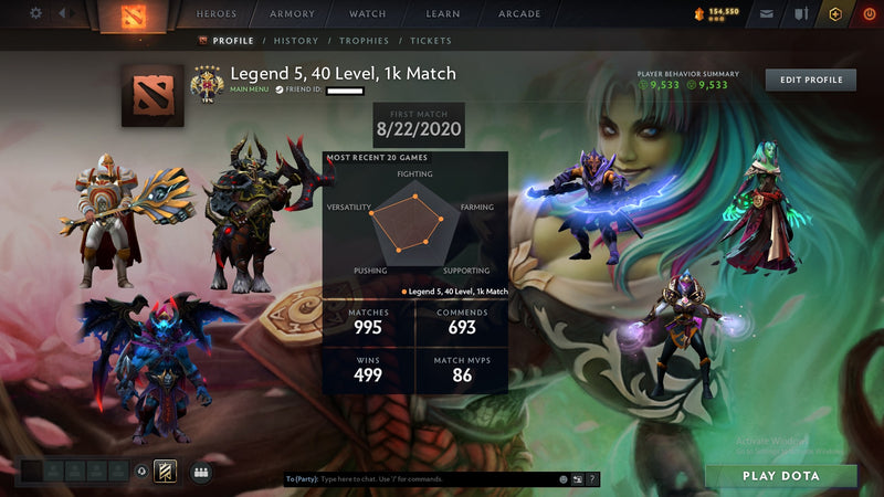 Legend V | MMR: 3725 - Behavior: 9533 - Communication: 9533