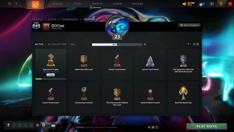 Divine V | MMR: 5419 - Behavior: 10000