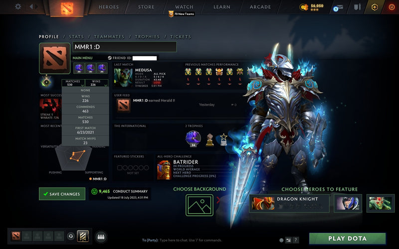 Herald I | MMR: 1 - Behavior: 9465