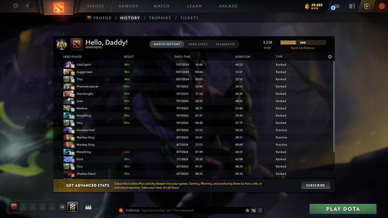 Legend I | MMR: 3228 - Behavior: 10285 - Communication: 10234