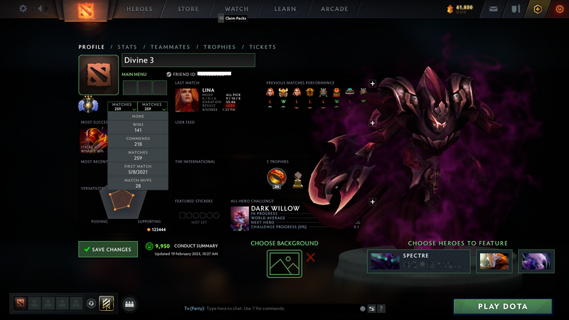 Divine III | MMR: 4910 - Behavior: 9950