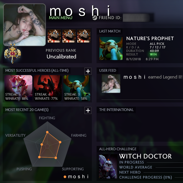 Legend II | MMR: 3466 / 3290