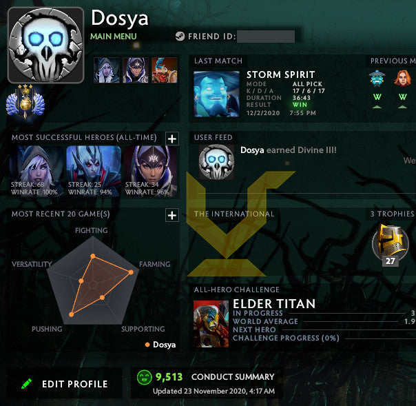 Divine III | MMR : 5030 - Behavior : 9513