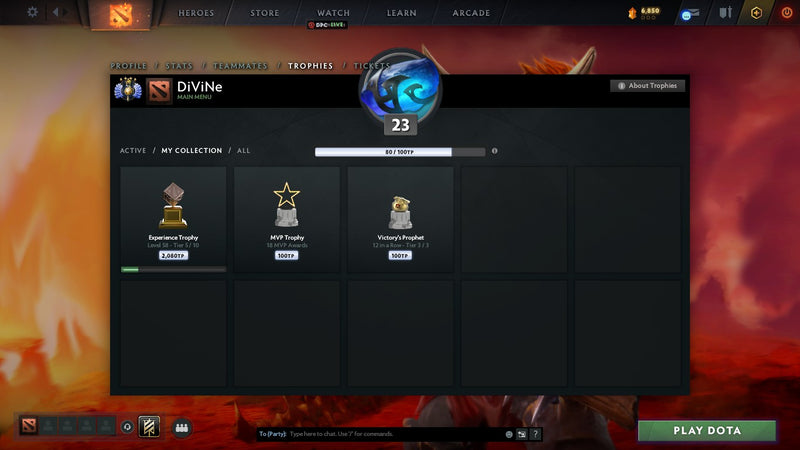 Divine IV | MMR: 5360 - Behavior: 9760