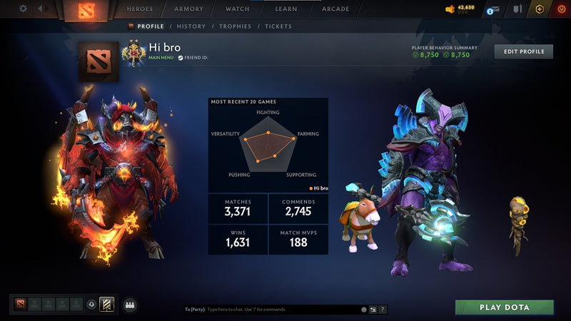 Legend II | MMR: 3216 - Behavior: 8750 - Communication: 8750