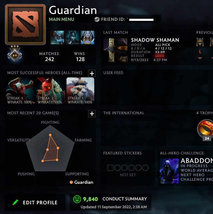 Guardian III | MMR: 1080 - Behavior: 9840