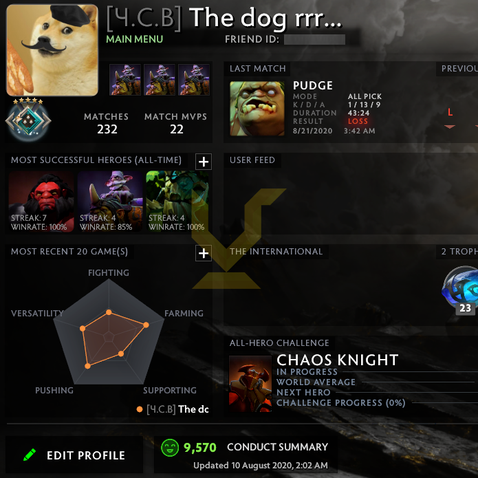 Crusader V | MMR: 2060 - Behavior: 9570