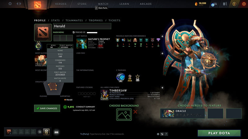 Herald II | MMR: 203 - Behavior: 9895