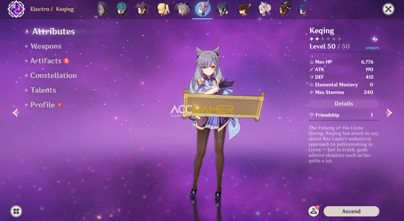 [EU] AR55 - Kazuha, Venti, Albedo, Diluc, Mona, Keqing