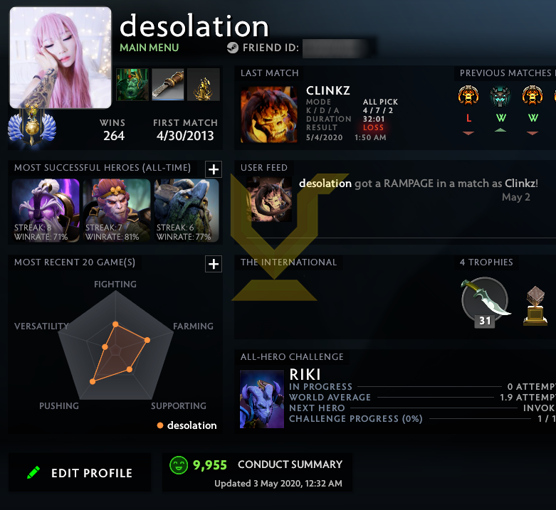 Divine II | MMR: 4950 - Behavior: 9955