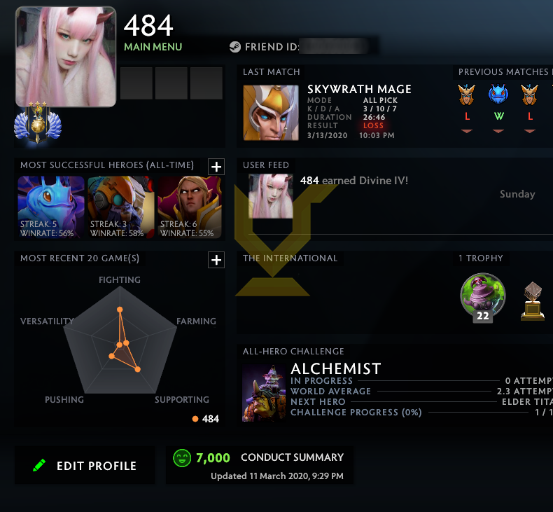 Divine II | MMR: 4910 - Behavior: 7000