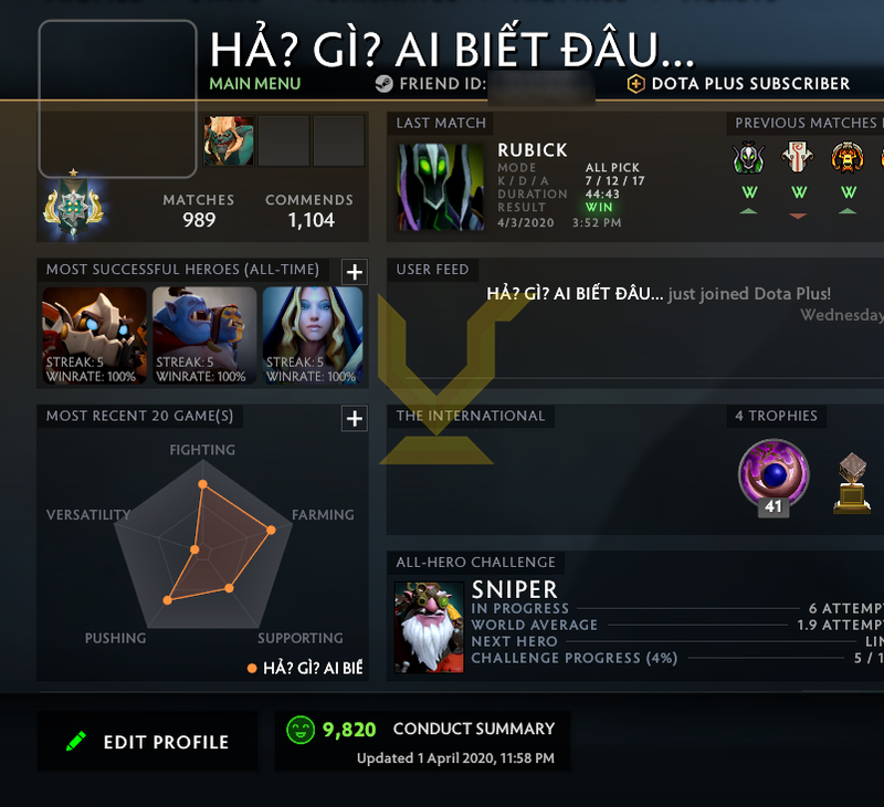 Archon I | MMR: 2430 - Behavior: 9820