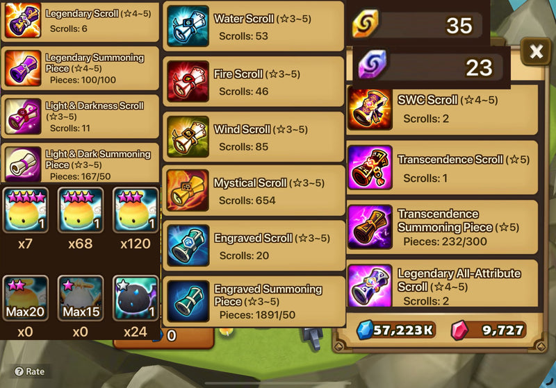 [Asia] Midgame | Audrey, Yeonhong + 900 scrolls, 9k crystals