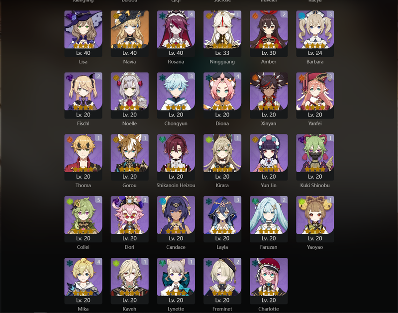 [America] AR57 - Ayaka, Diluc, Zhongli, Kazuha, Cyno, Neuvillette, Kokomi, Mona, Ganyu, Dehya, Navia, Qiqi(C1)