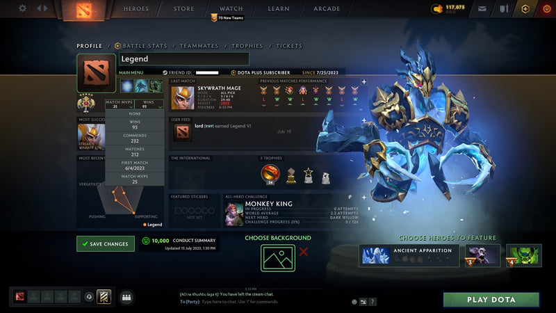 Legend V | MMR: 3803 - Behavior: 10000