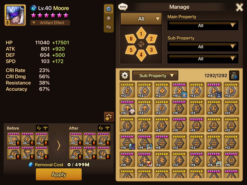 [Asia] Endgame | Douman, Eivor, Dorothy, Grogen, Pater +51nat. Bonus: 3800 scrolls, 27k crystals