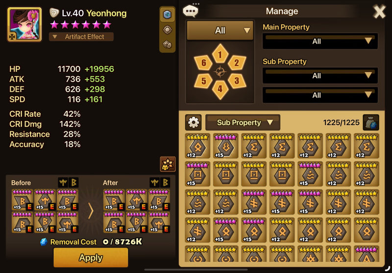 [Asia] Midgame | Audrey, Yeonhong + 900 scrolls, 9k crystals