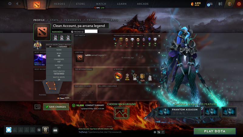 Legend I | MMR: 3086 - Behavior: 10000