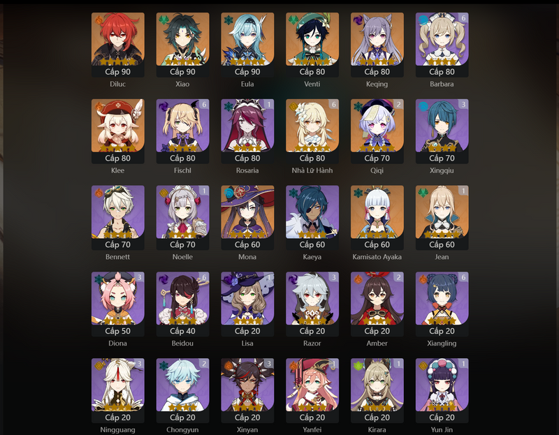 [America] AR55 - Diluc, Xiao, Eula, Venti, Keqing, Klee, Mona, Ayaka, Jean(C1), Qiqi(C2)