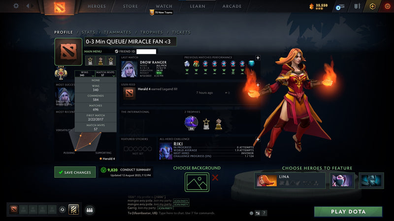 Legend III | MMR: 3524 - Behavior: 9820