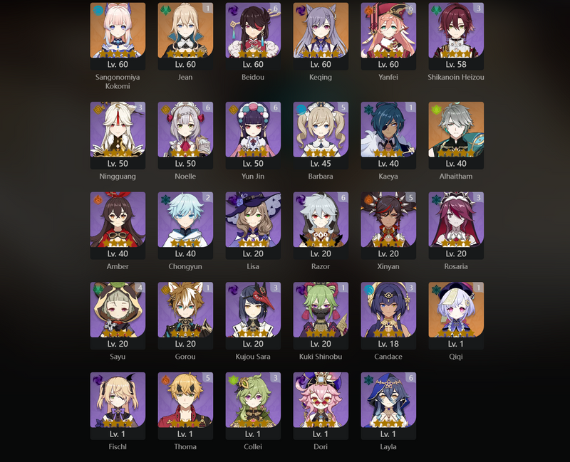 [America] AR - Neuvillette, Ayaka, Ganyu, Raiden Shogun, Yelan, Yoimiya, Zhongli, Kazuha, Xiao, Tartaglia, Ayatyo, Kokomi, Keqing, Alhaitham, Qiqi(C1), Jean(C1), Nahida(C3) Dead[Fb]