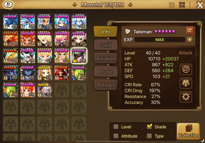 [Global] Midgame | Talisman, Akroma +7nat. Bonus: 1500 scrolls, 5k crystals