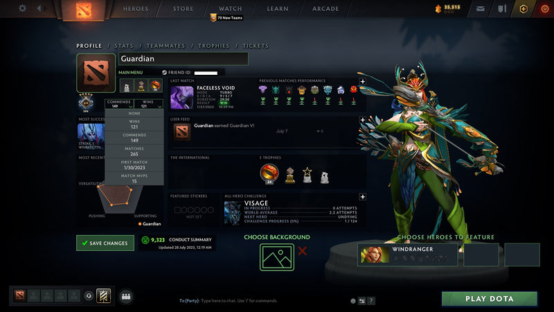 Guardian V | MMR: 1420 - Behavior: 9323