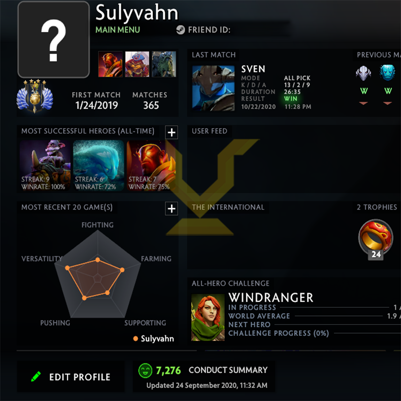 Divine IV  | MMR: 5220 - Behavior : 7276