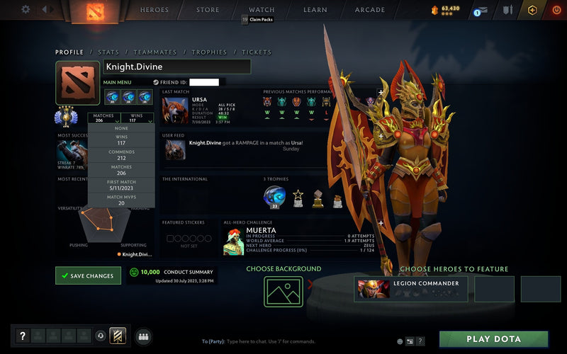 Divine V | MMR: 5518 - Behavior: 10000