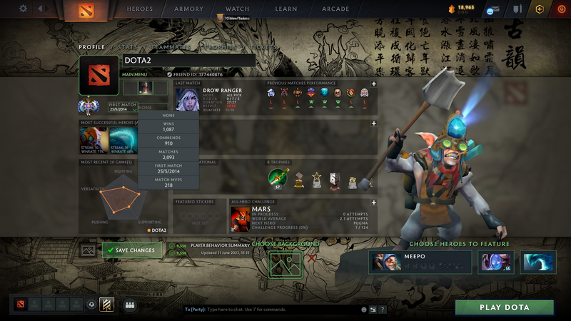 Ancient I | MMR: 3859 - Behavior: 9550