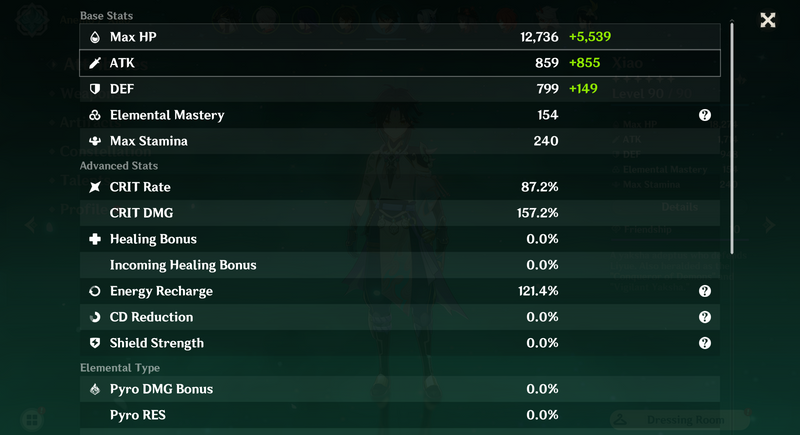 [America]Ar57 - Cyno, Zhongli, Xiao, Itto , Ayaka, Qiqi, Jean, Eula, KAzuha(C1), Raiden Shogun(C1), Hutao(C1), Keqing(C2), Diluc(C4)