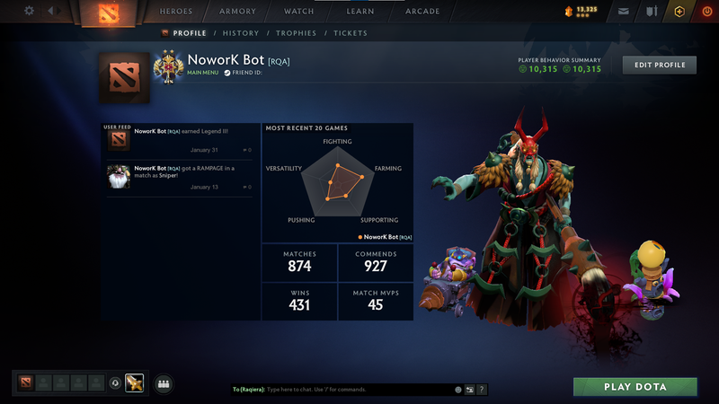 Legend II | MMR: 3334 - Behavior: 10315 - Communication: 10315