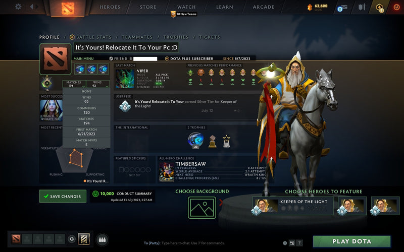 Herald I | MMR: 1 - Behavior: 10000