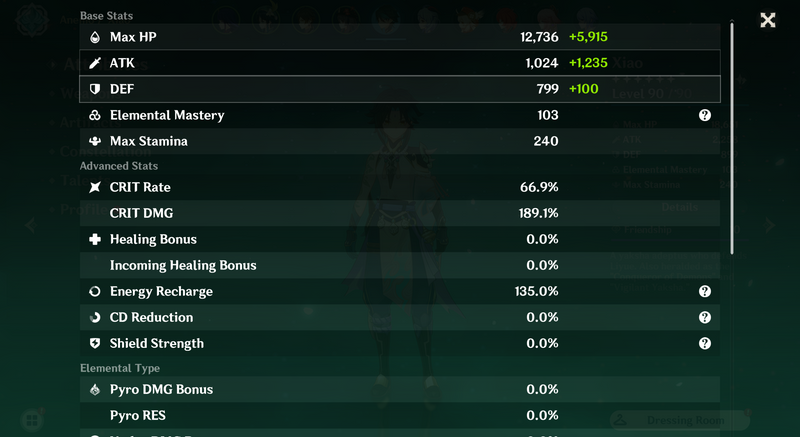 [America]Ar57 - Venti, Zhongli, Hutao, Xiao, Ganyu ,Klee, Miko, Ayato, Kokomi, Jean(C1), Diluc(C2), Keqing(C2), Raiden Shogun(C3), Qiqi(C4)