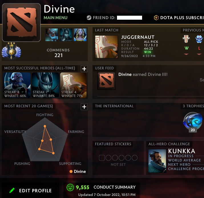 Divine III | MMR: 5160 - Behavior: 9555