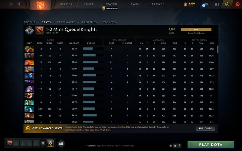 Crusader V | MMR: 2186 - Behavior: 9980