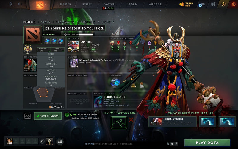 Legend IV | MMR: 3607 - Behavior: 9189