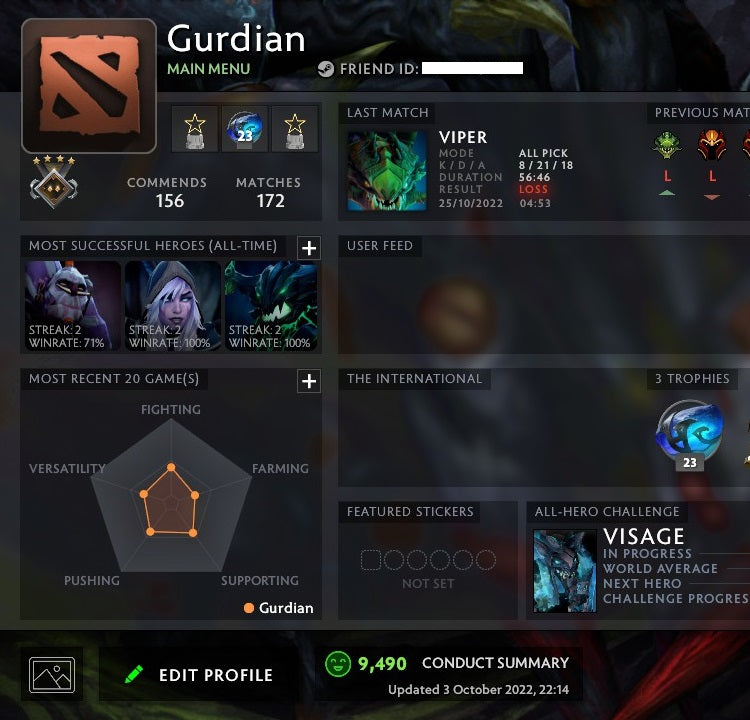 Guardian IV | MMR: 1300 - Behavior: 9490