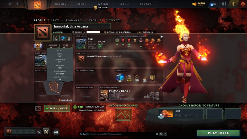 Immortal | MMR: 5810 - Behavior: 9993